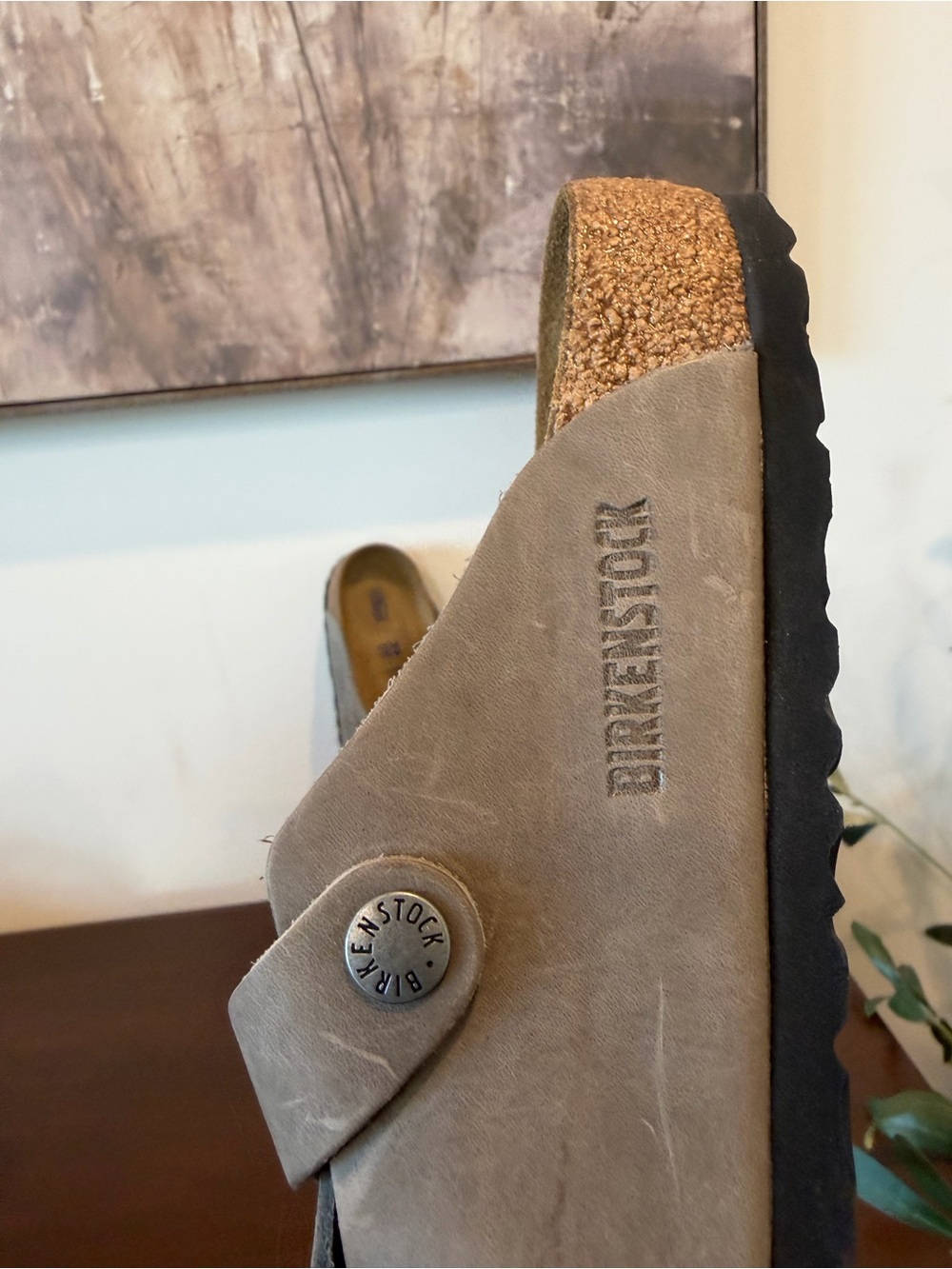 Birkenstock Boston Clogs Leather Size 39 - Picture 12 of 14